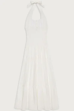 Dresses^Frankies Bikinis River Halter Maxi Dress White