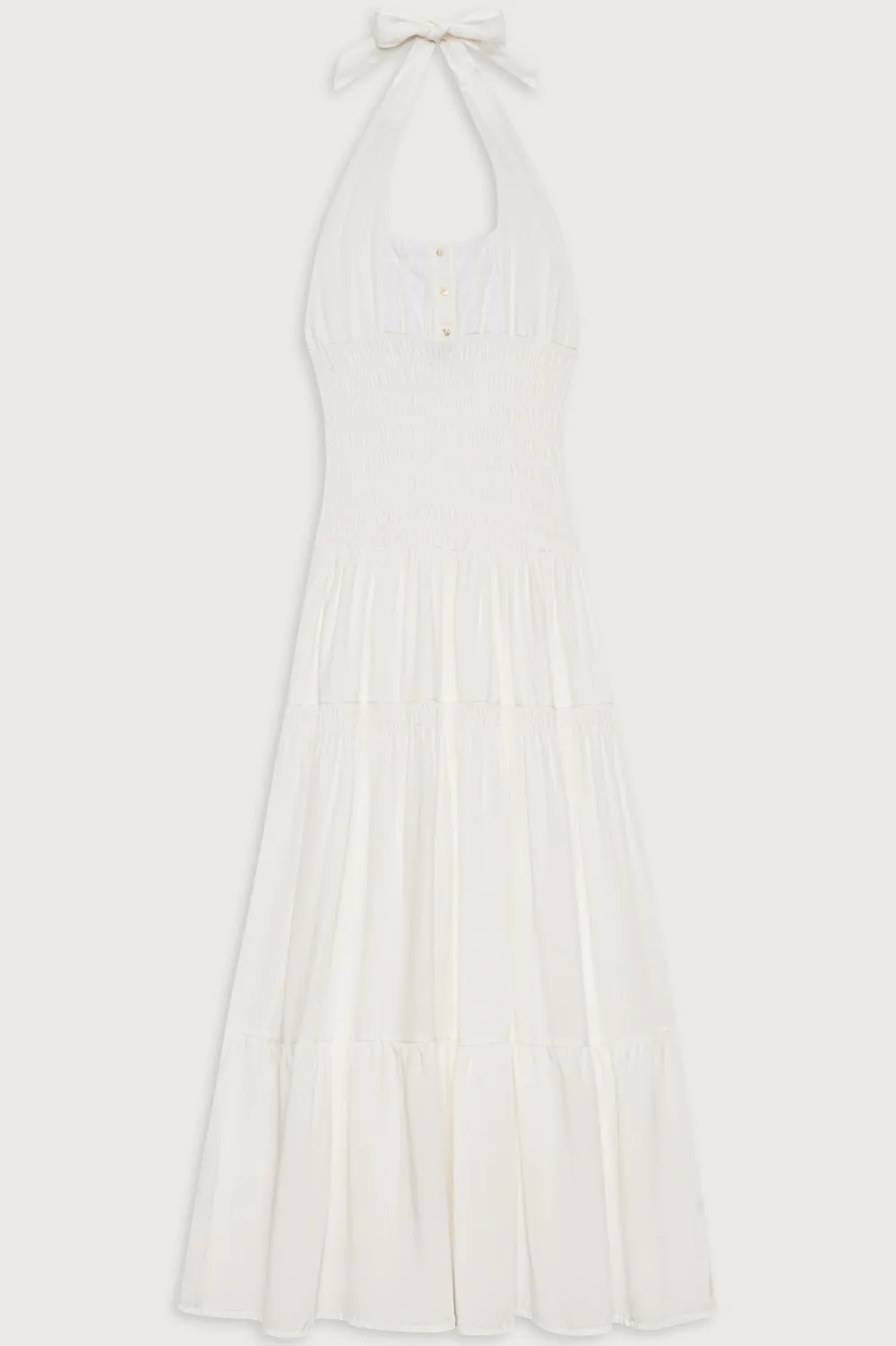 Dresses^Frankies Bikinis River Halter Maxi Dress White