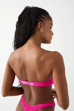 Tops|Bikinis^Frankies Bikinis Rosabella Bandeau Shine Bikini Top Candy Pink