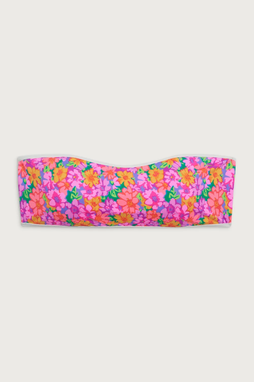 Tops|Bikinis^Frankies Bikinis Rosabella Floral Bandeau Bikini Top Daisy Pond