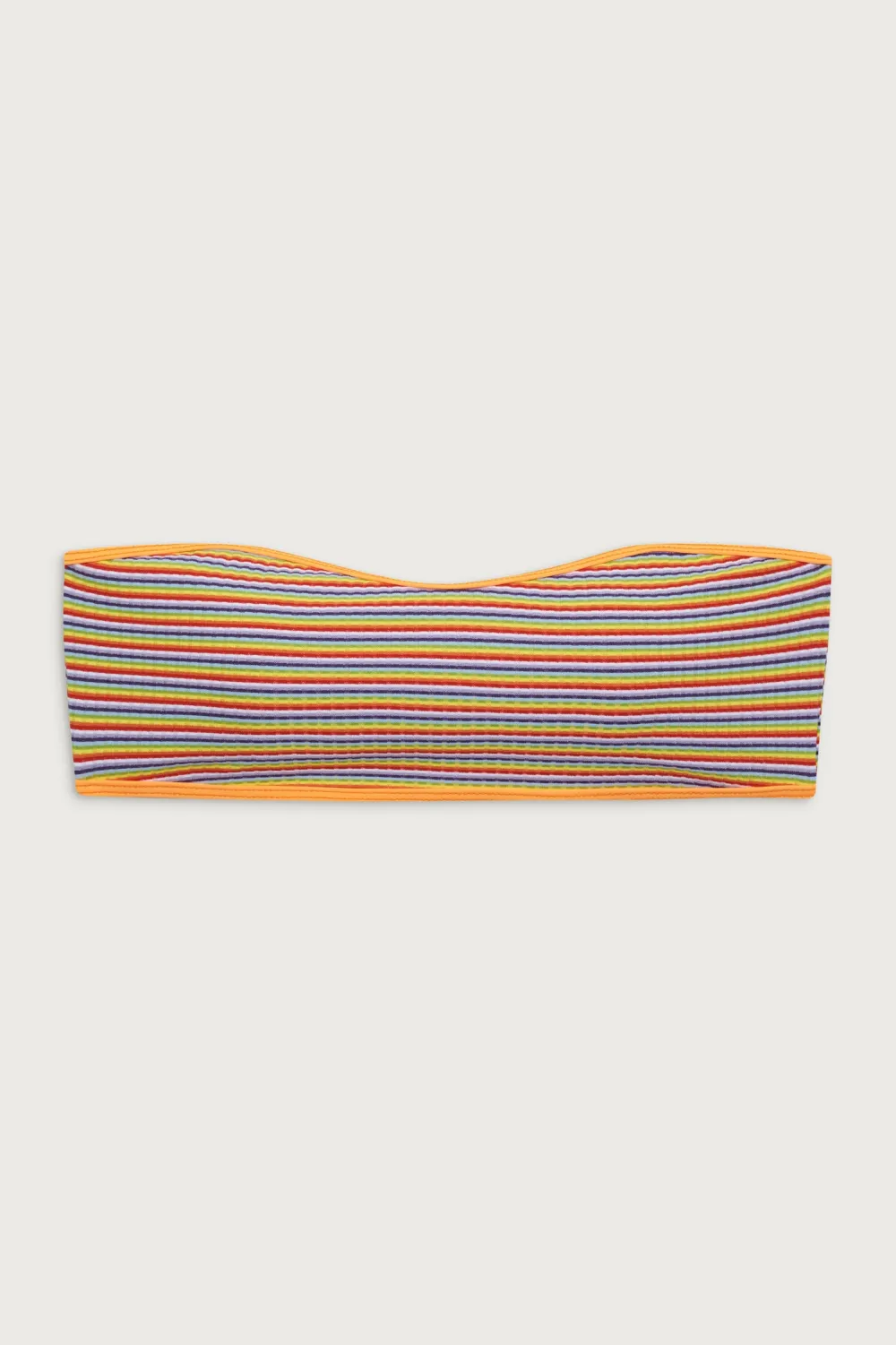 Tops|Bikinis^Frankies Bikinis Rosabella Striped Bandeau Bikini Top Hawaiian Sky