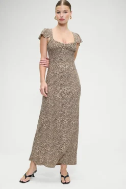 Dresses^Frankies Bikinis Rosalyn Maxi Dress Baby Leopard