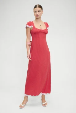 Dresses^Frankies Bikinis Rosalyn Polka Dot Maxi Dress Ladybug