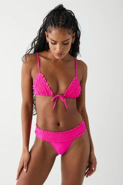 Bottoms|Bikinis^Frankies Bikinis Sofia Micro Shine Bikini Bottom Candy Pink