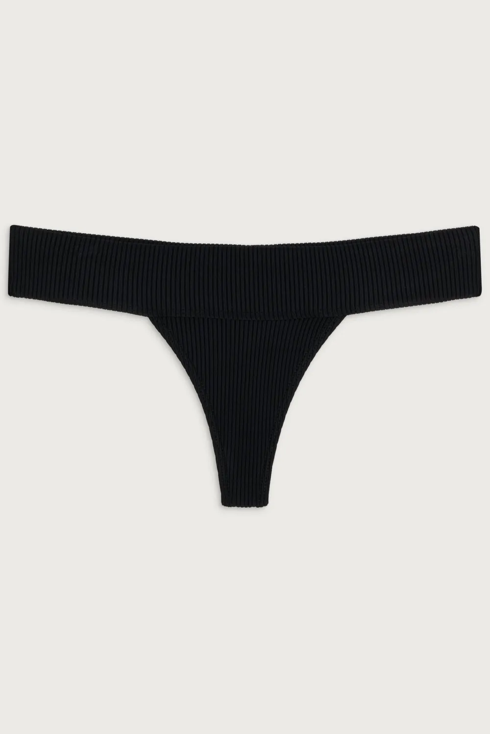 Bottoms|Bikinis^Frankies Bikinis Sofia Ribbed Micro Bikini Bottom Black