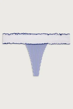 Bottoms|Bikinis^Frankies Bikinis Sofia Striped Micro Bikini Bottom Ocean Stripe