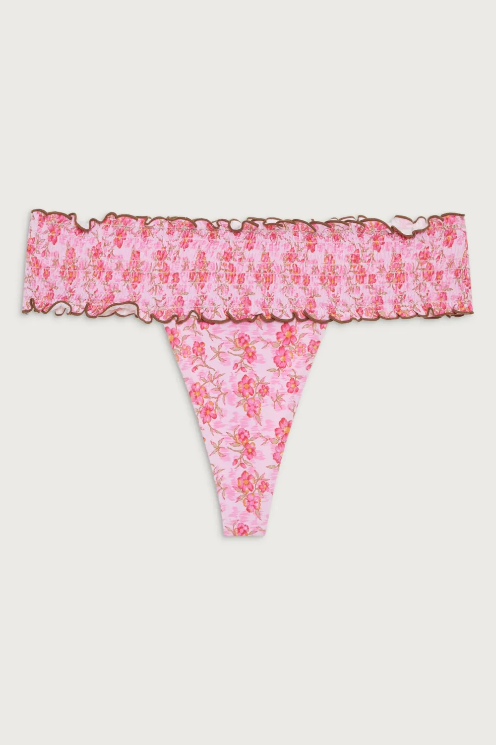 Bottoms|Bikinis^Frankies Bikinis Sofie Floral Micro Bikini Bottom Watercolor Hibiscus