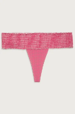 Bottoms|Bikinis^Frankies Bikinis Sofie Micro Bikini Bottom Ladybug Gingham