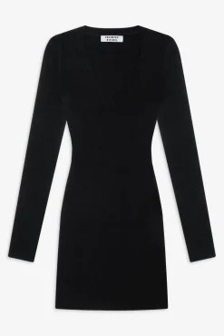 Cloud Knits|Dresses^Frankies Bikinis Sweetheart Knit Dress Black