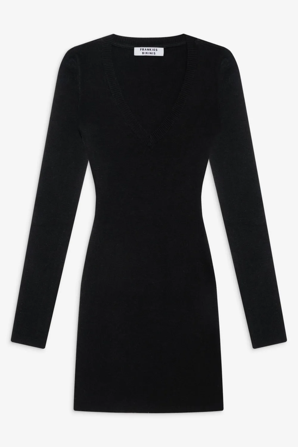 Cloud Knits|Dresses^Frankies Bikinis Sweetheart Knit Dress Black