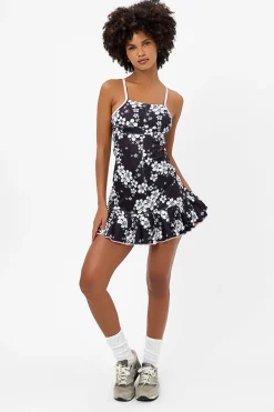 Active^Frankies Bikinis Swift Floral Tennis Dress Plush Plumeria