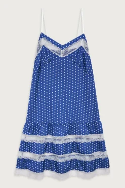 Dresses^Frankies Bikinis Tennessee Satin Midi Dress Sailor Dot