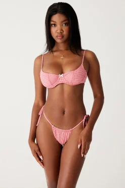Bottoms|Bikinis^Frankies Bikinis Tia Skimpy Bikini Bottom Ladybug Gingham