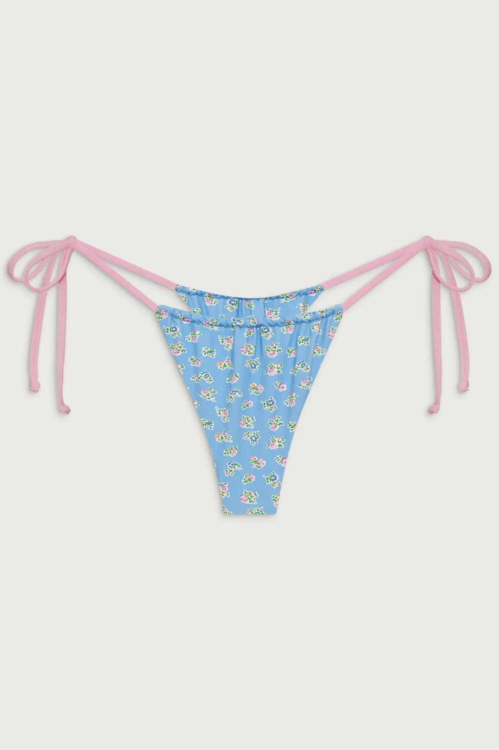 Bottoms|Bikinis^Frankies Bikinis Tia Skimpy Floral Bikini Bottom Blue Hawaii