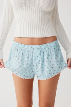 Bottoms^Frankies Bikinis Tinsley Mini Boxer Short Cozy Stripe