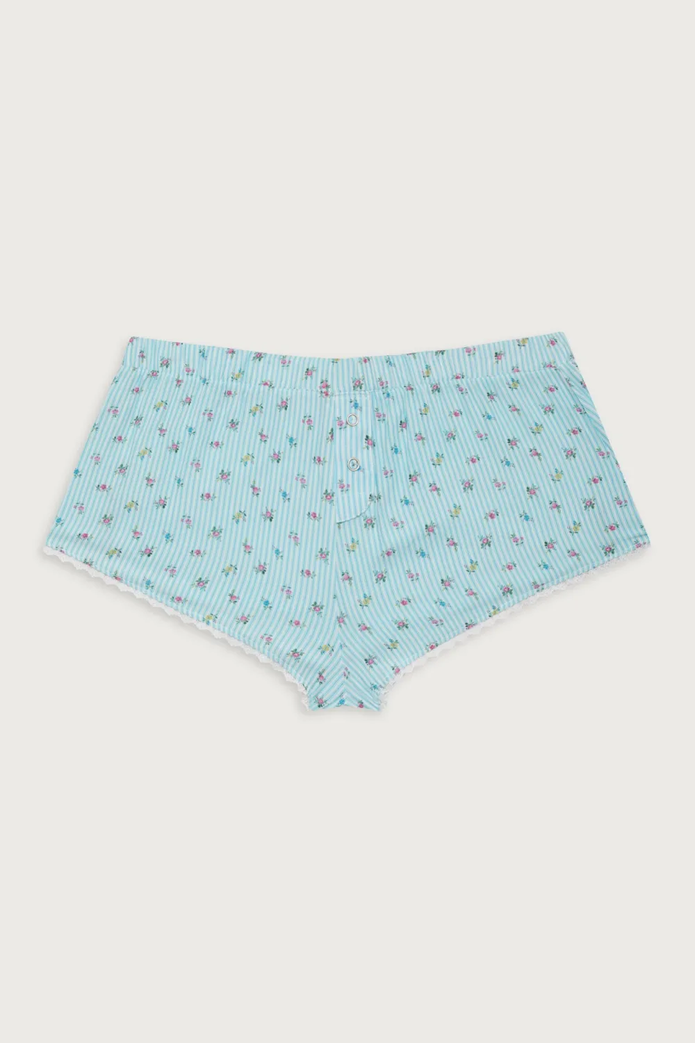 Bottoms^Frankies Bikinis Tinsley Mini Boxer Short Cozy Stripe