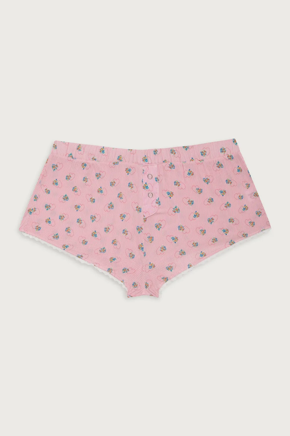 Bottoms^Frankies Bikinis Tinsley Mini Boxer Short Sweetheart Stripe