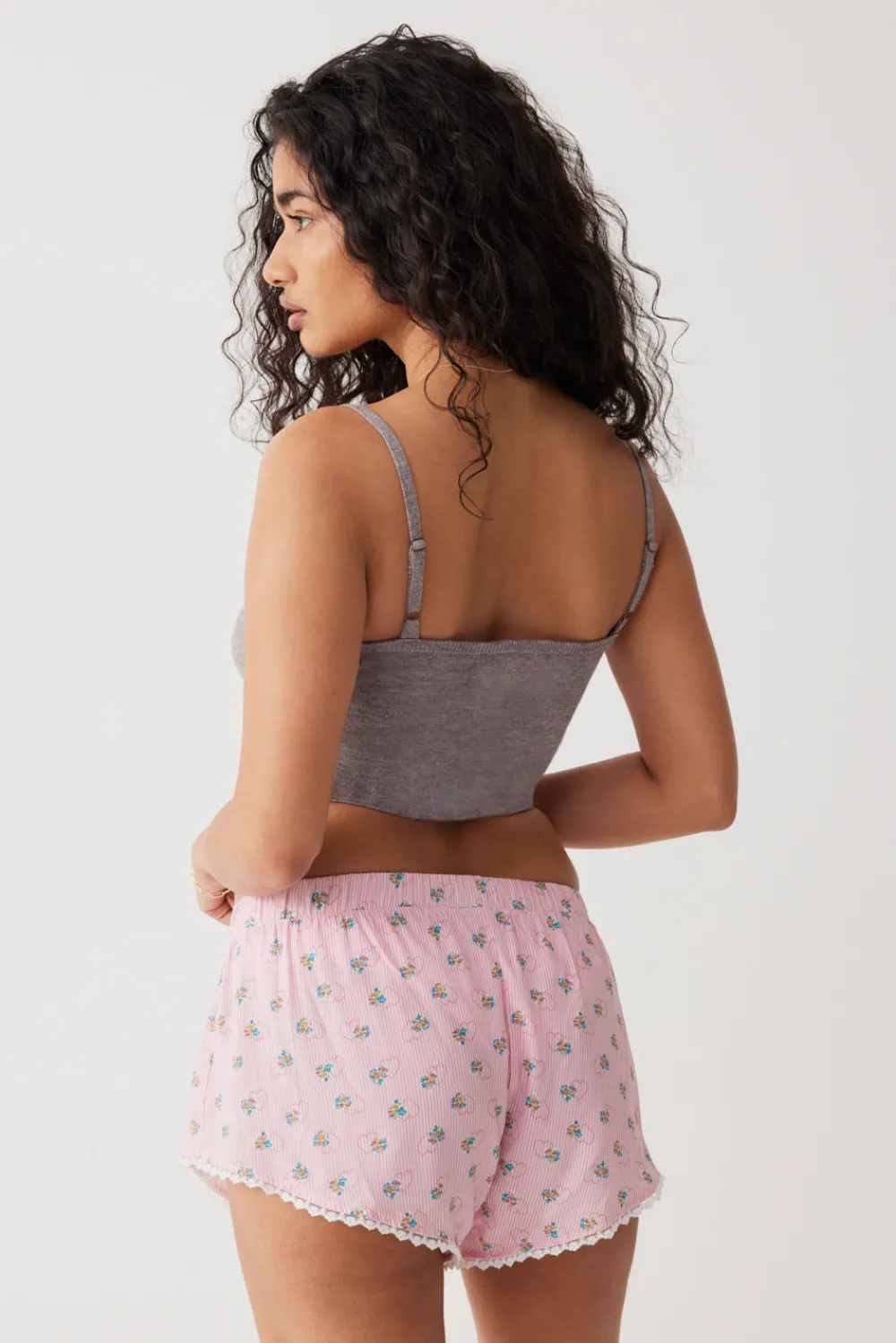 Bottoms^Frankies Bikinis Tinsley Mini Boxer Short Sweetheart Stripe