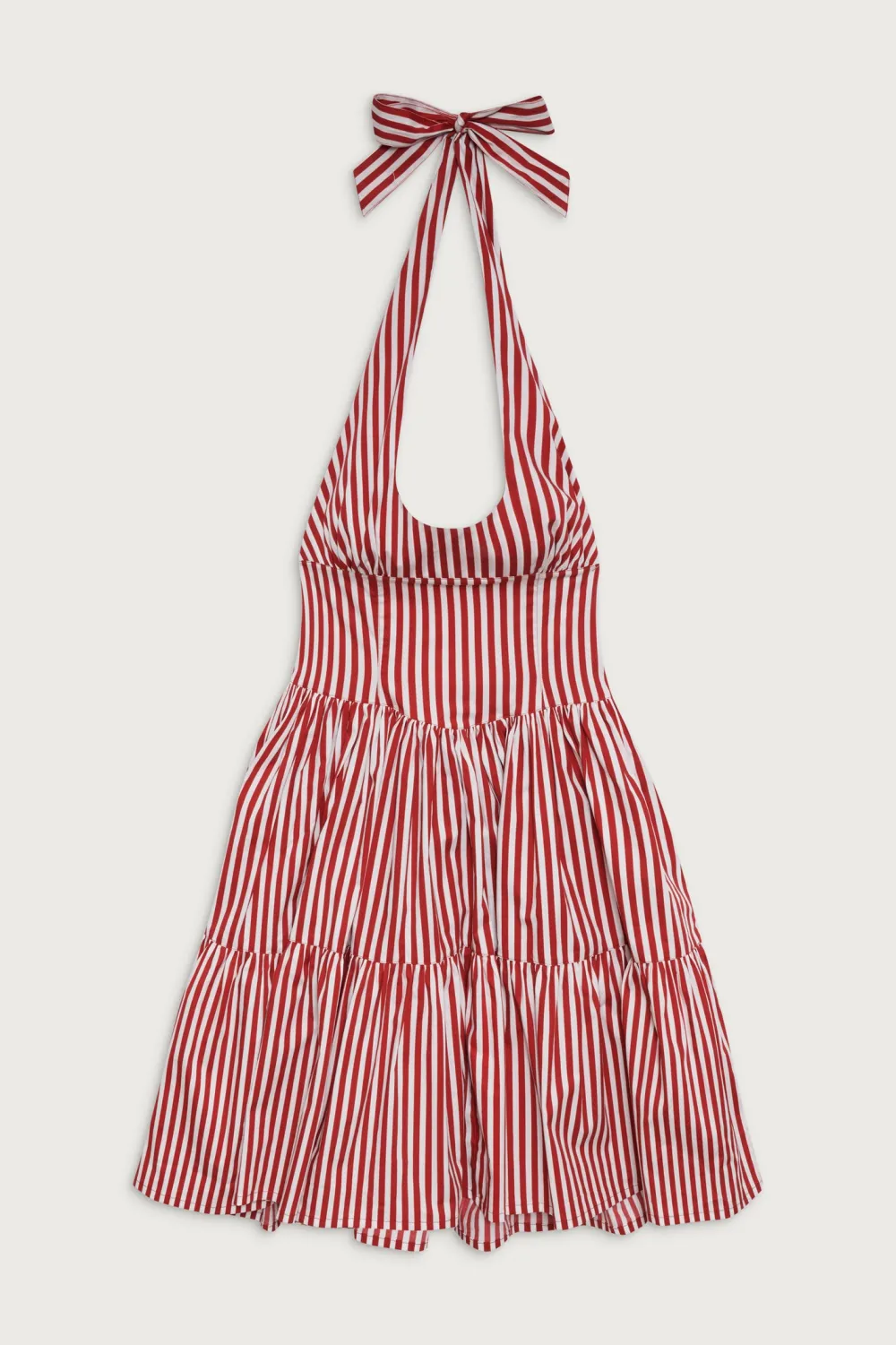 Dresses^Frankies Bikinis Tulsa Halter Midi Dress Scarlet Stripe
