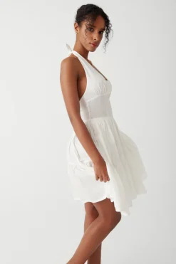 Dresses^Frankies Bikinis Tulsa Halter Midi Dress White
