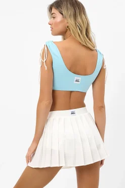 Active^Frankies Bikinis Windy Tennis Skirt White