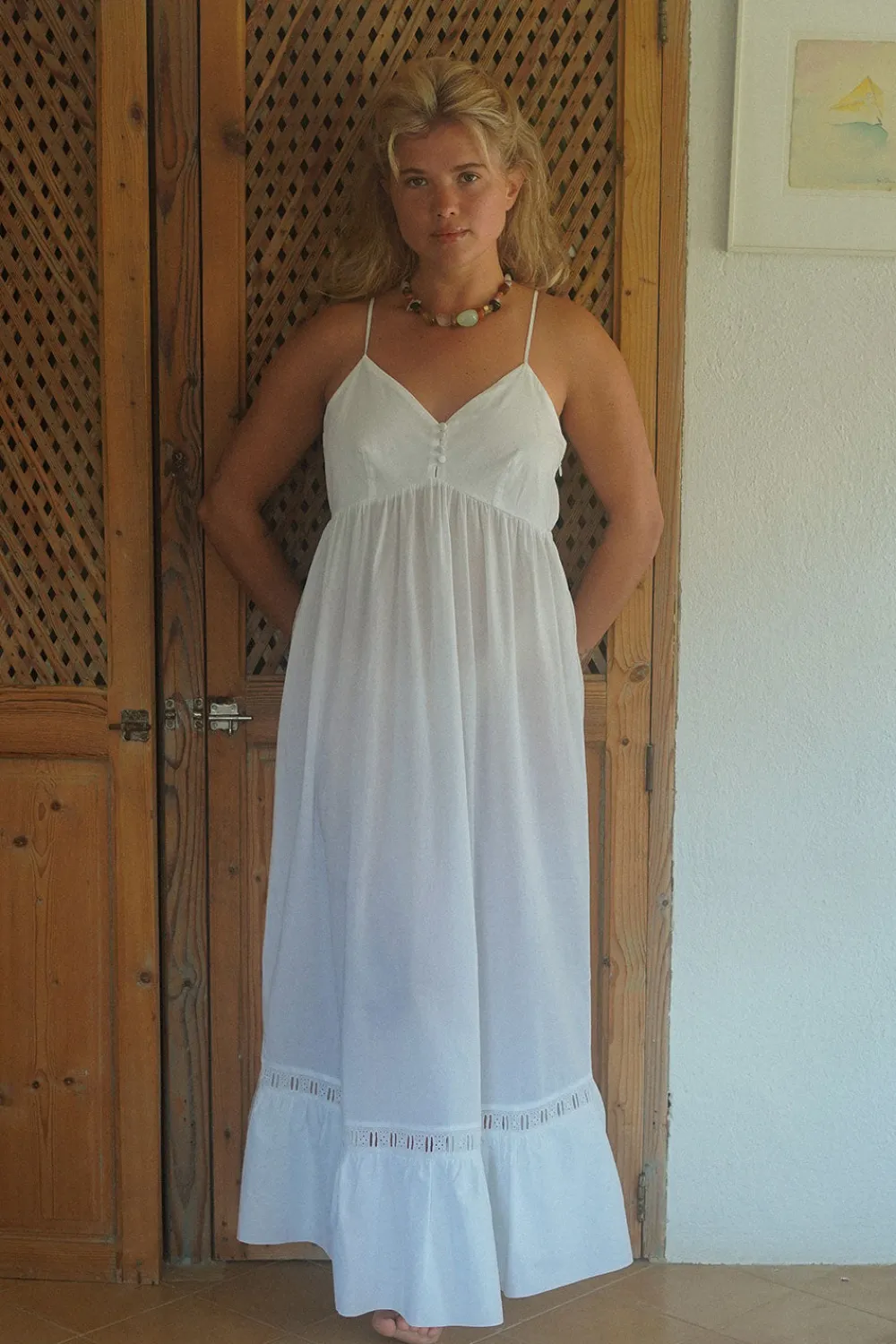 Dresses^Frankies Bikinis X DJERF AVENUE Airy Poplin Midi Dress White