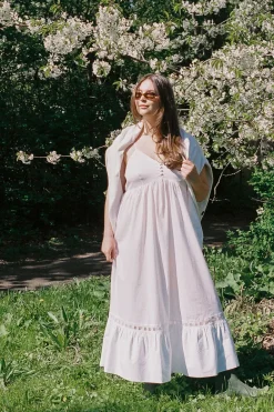 Dresses^Frankies Bikinis X DJERF AVENUE Airy Poplin Midi Dress White