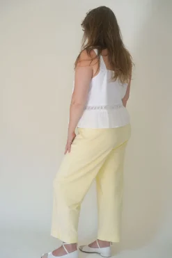 Tops|Matching Sets^Frankies Bikinis X DJERF AVENUE Airy Poplin Buttoned Top White