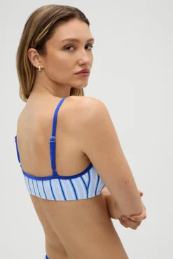 Tops|Bikinis^Frankies Bikinis X DJERF AVENUE Bay View Bralette Bikini Top Seaside Stripe
