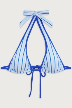 Tops|Bikinis^Frankies Bikinis X DJERF AVENUE Diana Halter Bikini Top Seaside Stripe