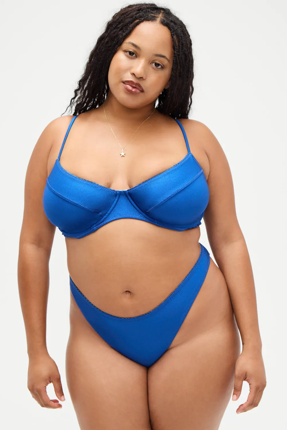 Bottoms|Bikinis^Frankies Bikinis X DJERF AVENUE Dove Classic Bikini Bottom Deep Blue