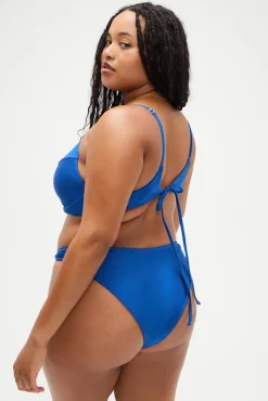 Bottoms|Bikinis^Frankies Bikinis X DJERF AVENUE Dove Classic Bikini Bottom Deep Blue