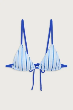 Tops|Bikinis^Frankies Bikinis X DJERF AVENUE Lumia Triangle Bikini Top Seaside Stripe