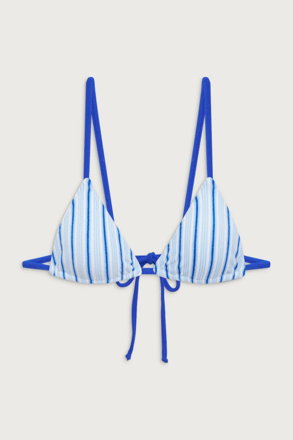 Tops|Bikinis^Frankies Bikinis X DJERF AVENUE Lumia Triangle Bikini Top Seaside Stripe
