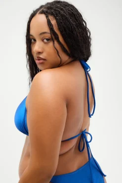 Tops|Bikinis^Frankies Bikinis X DJERF AVENUE Sunrise Micro Bikini Top Deep Blue