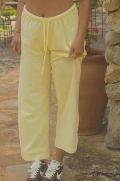 Bottoms^Frankies Bikinis X DJERF AVENUE Terry Ankle Pants Baby Sun
